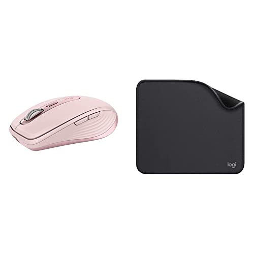 Image of Logitech MX Anywhere 3 Compact Performance Mouse - Wireless, Magnetic Scroll with Mousepad, Studio Series with Anti-Slip Rubber Base,Spill Resistant (Graphite)