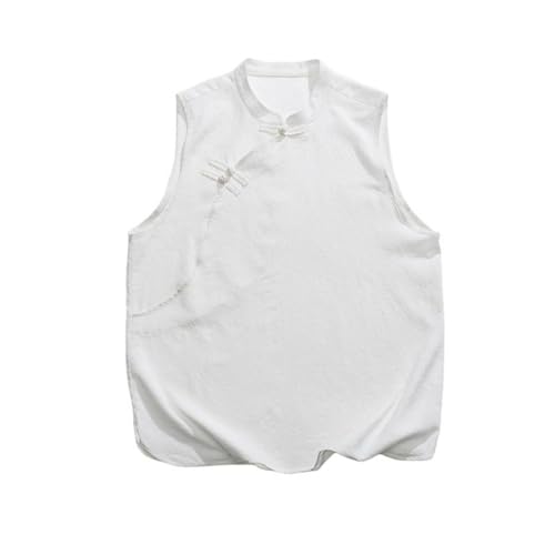 Gilet style chinois homme ample sans manches pour s'habiller léger