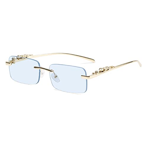 Lunettes de soleil carrées sans bord femmes pour sublimer vos tenues d'été en terrasse