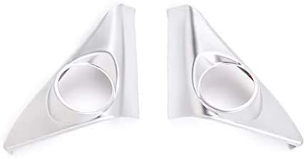 Miniatura 2 de YIWANG ABS Car Door Audio Altavoz Tweeter Cubierta Trim Adhesivo para Land Rover Range Rover Evoque L551 2019 2020 Accesorio (Plata)