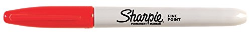 SHARPIE Fine Point Permanent Markers Red 1 Count