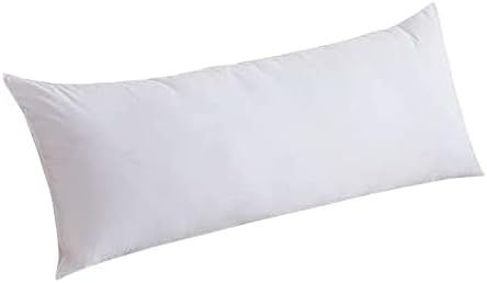 Miniatura 2 de Cotton Delight Funda de almohada corporal de 20 x 54 pulgadas, cierre de cremallera, 100% mezcla de algodón de alta calidad, 1 funda de almohada de