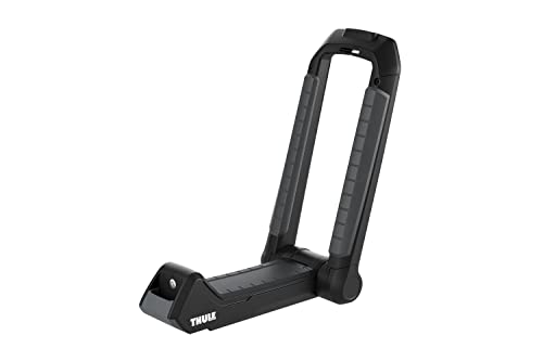 Thule Hull-a-Port Aero Rooftop Kayak Rack - Carries 1 Kayak - Anti-Theft Design - Foldable Design - Rubber Padding mounting Surface - Easy Strap Management - 75lb Weight Capacity