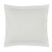 Fresh Ideas Tailored Poplin Pillow Sham Euro, Ivory