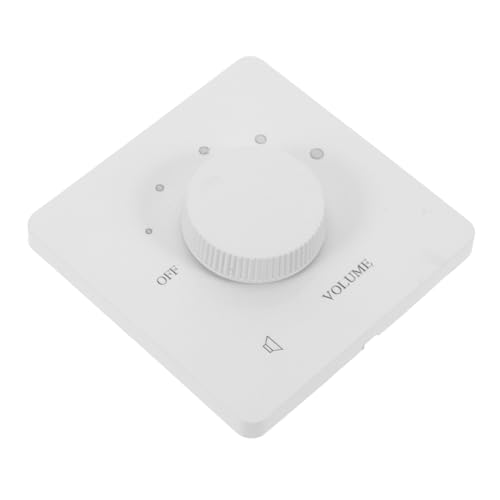 Interruptor de audio de pared blanco con regulador de volumen de 5 niveles PRETYZOOM 2