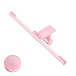 Quntis Computer Monitor Light Bar Curved with Remote & Backlight for Eye Caring, 40cm Pink Screen Light Bar Stepless Dimming Hue Adjustment, No Glare Monitor Lamp as Gift for Girls Game Work Desk Lamp