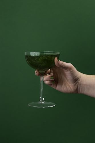Image of Art of Sucre Emerald Green Cotton Drink Candy Glitter Bombs, Edible Glitter, Drop into Drinks, 4 Pieces