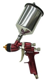C.A. Technologies Jaguar 100 HVLP Red Handheld Gravity Feed Spray Gun
