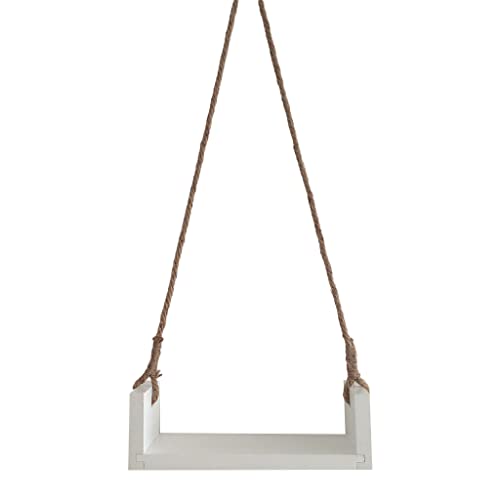 Wooden Swing with Flower Vine for Kids Shooting Swing for First Session Props Set, White3