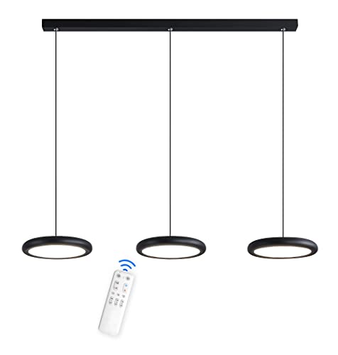 36W LED Moderna Lámpara Colgante de techo Mesa De Comedor LED Iluminación Colgante Regulable con Control Remoto, Lámpara de Araña Altura Ajustable para Comedor Dormitorio Cocina Oficina Luz Colgante ( Cover