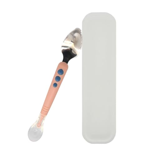 Xpzuik Cuchara Pequeña De Silicona | Gadgets Cocina Agarre Cómodo | Cucharas Silicona Autoalimentación Niños | Para Purés Fruta, Hogar, Escuela, Guardería, Viajes, Camping, Picnic Y Aire Libre