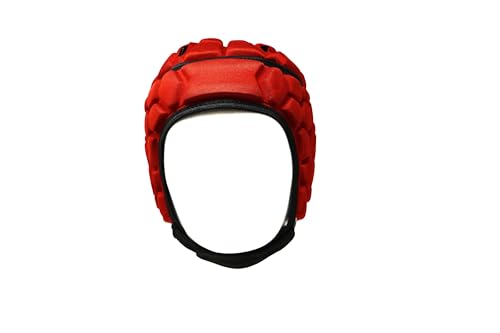 HEAT PRO - Protector de cabeza para casco de rugby, color rojo (XS)