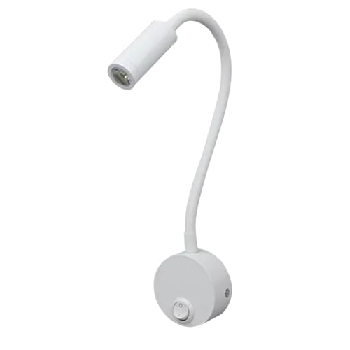 HOMSFOU 3W LED Wandleuchte Schwanenhals Leselampe mit Flexiblem Dimmbar und Energiesparend für Schlafzimmer Nachttisch und Hotel Weißes Licht HOMSFOU 3W LED Wandleuchte Schwanenhals Leselampe mit Flexiblem Dimmbar und Energiesparend für Schlafzimmer Nachttisch und Hotel Weißes Licht