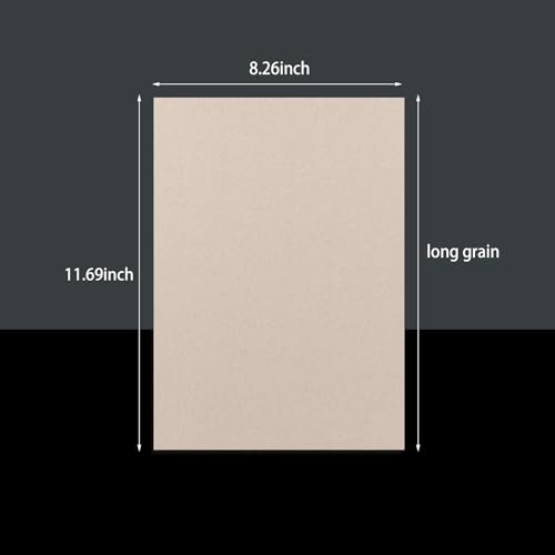 25 Stück Buchtafel, Binderwand, Deckwand, Graupappe, robuste Spanplatte zum Buchbinden, DIY-Karton (A4, 2mm)