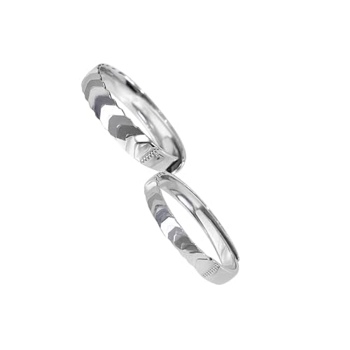 Bague ajustable femme en argent 925 large avec anneau ouvert ergonomique