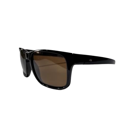 HB, Óculos de Sol Masculino HB Sunset Preto Brilho Lente Marrom