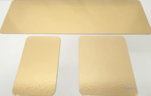 Lachsbretter Aufschnittbrett Gold/Silber Platte VE 100St. Größe 160x200mm