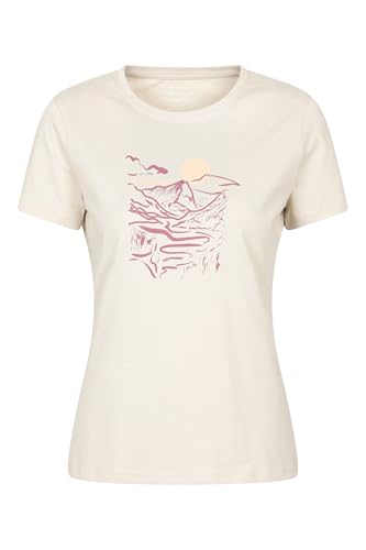 T-shirt manches courtes femme vêtement randonnée été anti-UV léger
