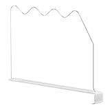 Divisor para estantes, separador transparente grueso con abrazadera, divisor para estantes para organizar el armario | para dormitorio de cocina armarios baño guardarropa ropa bolsos ropa zapatos