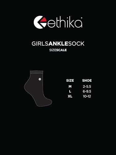Ethika Girl's Ankle Sock | Heather2