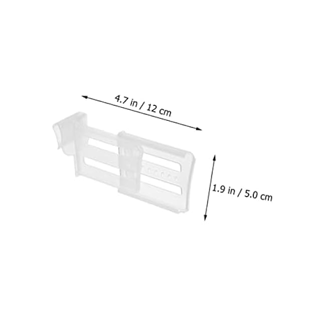 PRETYZOOM 12pcs Adjustable Refrigerator Side Door Divider Organizer Telescopic Partition Boards for Fridge and Utility Trays Kitchen Storage Separator for Small Items