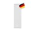 Produktbild BAUHELD® Rolladengurt Abdeckung Metall Geschlossen - 185mm Lochabstand [1 Stück] - Maxi Unterputz Gurtwickler-Blende [Made in Germany] - Rolladen Abdeckplatte für Rollladengurt 23mm - Weiß