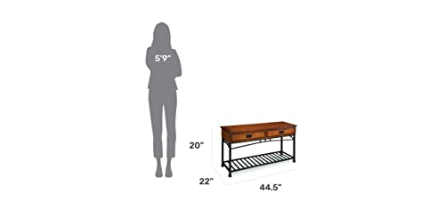 Modern Craftsman Distressed Oak Sofa Table By Home Styles 16D X 44.5W X 20H In #TOP2