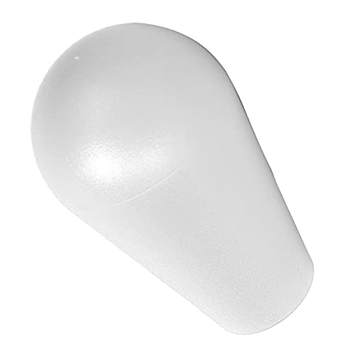 Kafuty-1 Oval Joystick Head Rocker Ball, American Type Ellipse Head Joystick Top Handles Arcade Game DIY Replacement Parts, Arcade Joystick's Oval Balltop with M6 Interface(White)