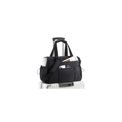 TOPEAST Weekender Bag for Women Lightweight Puffer Travel Duffle Carry On Bag with Wet Pocket & 40oz Tumbler Pocket Airline Approved Personal Item Overnight Bag