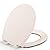 Round(Standard) Toilet Seat, Soft-Slow Close, Round Toilet Seat For Round Toilets, Quiet-Close Lid And Seat, Easy To Install And Clean, Never Loosen, Almond(16.5")