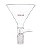 DONLAB EEF0075 Glass 75mm Filter Funnel with #24 Ground Joint and Hose Connection