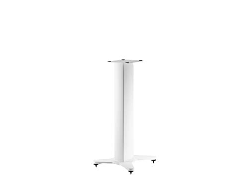 Dynaudio Stand 10 Lautsprecherständer mit integrierter Kabelführung und höhenverstellbaren Spikes, Weiß (Paar)