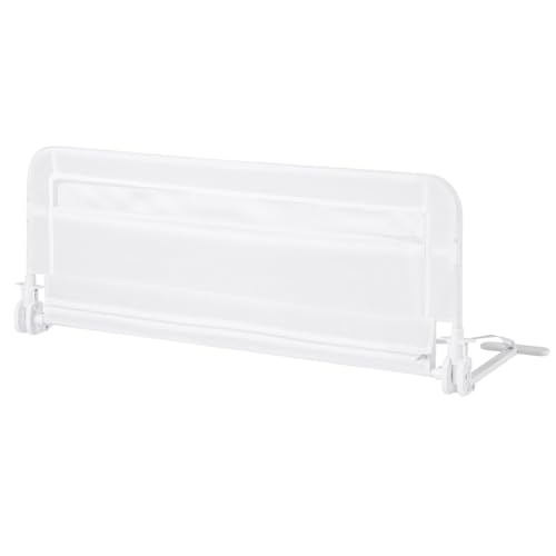 GOPLUS Barriere de Securite Enfant 100 cm, Barrière de Lit Bébé Rabattable avec Cadre en Métal,...