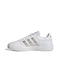 adidas sneaker damen silber streifen Cloudfoam Comfort Insist adidas Damen Grand Court Sneakers, Ftwwht/Plamet/Ftwwht, 36 2/3 EU