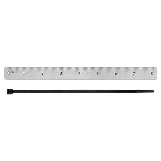 Attaches de câble fermeture Éclair polypropylène noir 8 cm solide - 2