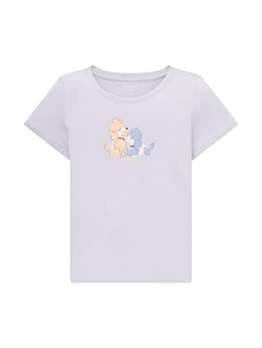 TOM TAILOR Mädchen Kinder T-Shirt mit Print 1035155, Lila, 92-98