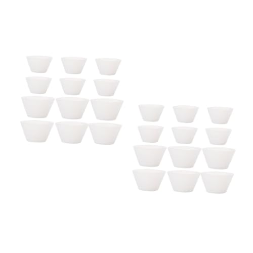 OSALADI 2sets 20pcs Silicone Mixing Cups for Epoxy Craft Projects Durable Reusable DIY Glue Tools for Casting Jewelry Making and More Easy to Clean 20pcs*2