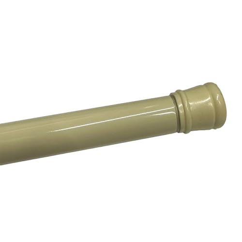 PREMIUS Metal Tension Shower Rod, Beige, 41-76 Inches