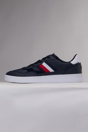 Baskets basses Tommy Hilfiger Court Cupsole Retro Lth Stripes - vue 5