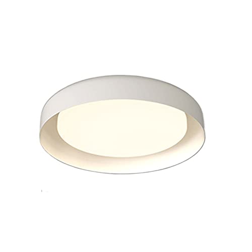 Lustre éclairage industriel moderne LED avec plafonnier acrylique blanc 43cm