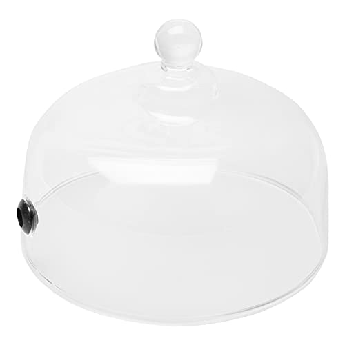 Zerodeko 1 PC Campana De Vidrio Soporte Para Pasteles Cubierta Protectora De Alimentos Cubierta De Microondas Cubierta De Alimentos Para Microondas Vasos De Papel Con Tapas Sartenes