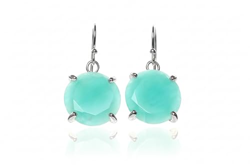 Boucles d'oreilles amazonite extra longues pour sublimer un visage rond - 5