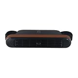 Auto-Rücksitzventilator, tragbarer USB-Elektro-Kühler mit leisem Betrieb, Rücksitz-Luftzirkulator, für SUV, Limousine, Wohnmobil, Typ-C (braun)