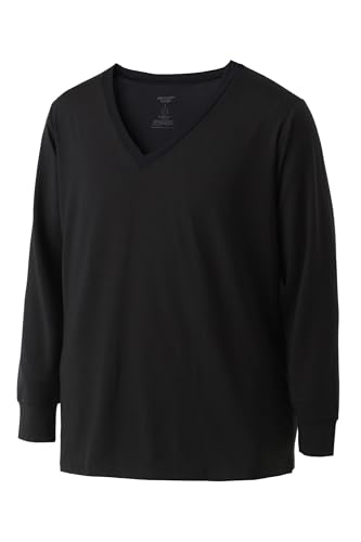 ２５Ａ 疲労回復リカバリーケア＋Ｖインナー九分袖_2506001黒3L