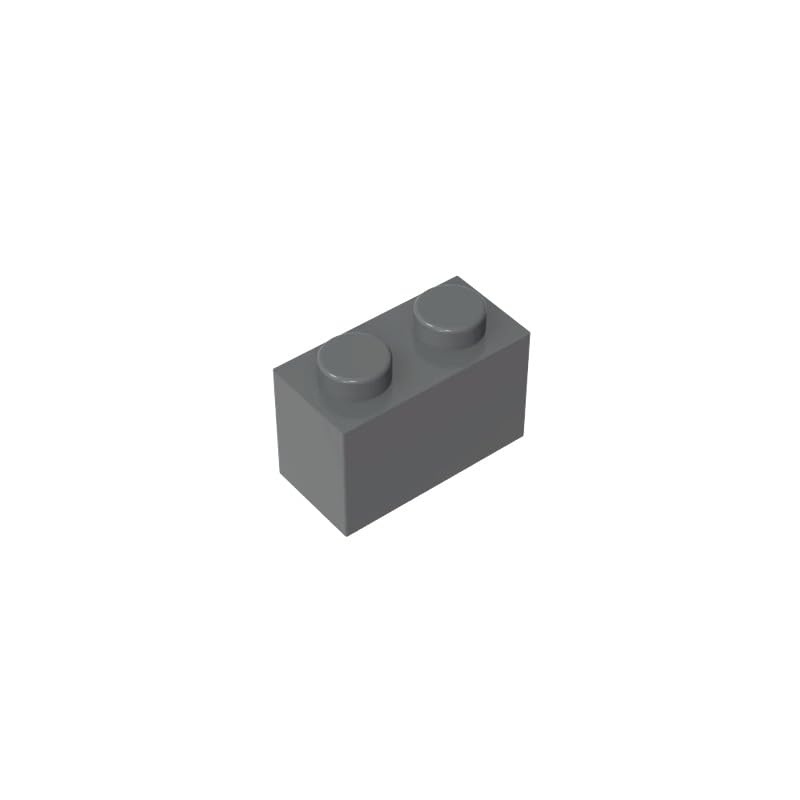3004 Basic Bricks Brick 1x2 50 Pieces GDS-532 Compatible with Lego Building Blocks Color:Dark Bluish Gray