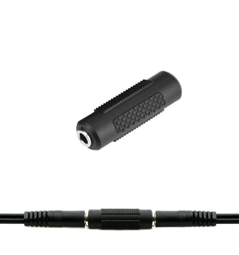 SeCro 3.5mm Female to Female Stereo Audio Jack Adapter Converter (1 Piece)