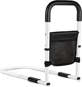 Bettgitter für Erwachsene, 5 Höhenstufen, rutschfest, für ältere Menschen, faltbare Bettschiene mit Aufbewahrungstasche, robustes und sicheres Hilfsgeländer, Fallschutz