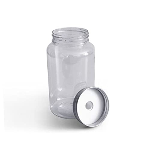 BIUDECO Large Capacity Food-grade Plastic Bottles 10pcs Milk Bottles Aluminum Lid for Travel