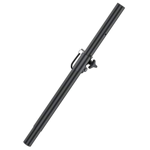 Rimous Heavy-Duty Speaker Pole for Subwoofer with Height Adjustable Subwoofer Pole Mount Fits M20 Threaded Mount and 35mm Mounts Speaker Extender with M20 to 35mm Adapter Load Capacity 121LBS 1 Pack