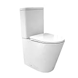 EL BAÑO MODERNO Inodoro Completo,Inodoro Blanco, Retrete para Hogar VENECIA...
